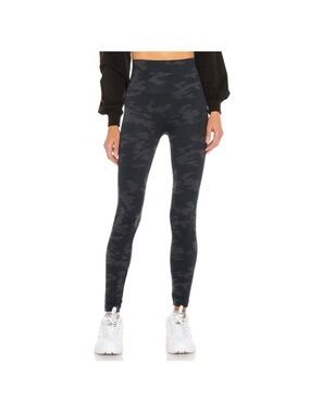 Spanx Look At Me Now Camo Casual Seamless Leggings Black Small